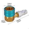 R1234yf To Adapter Low Pressure Side Quick Conversion Coupler Professional Replacement 90 Degrees