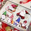 12/24Pcs Gnome Doll Pendants Lanyard with Merry No Fading Christmas Gnomes Decorations for Gifts