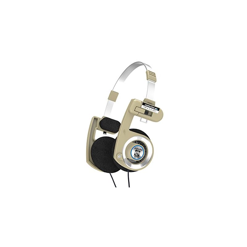 Проводные накладные наушники Koss Porta Pro Limited Edition Rhythm Beige со встроенным микрофоном, регулятором громкости, сенсорным пультом и жестким чехлом для переноски, разъем 3,5 мм,