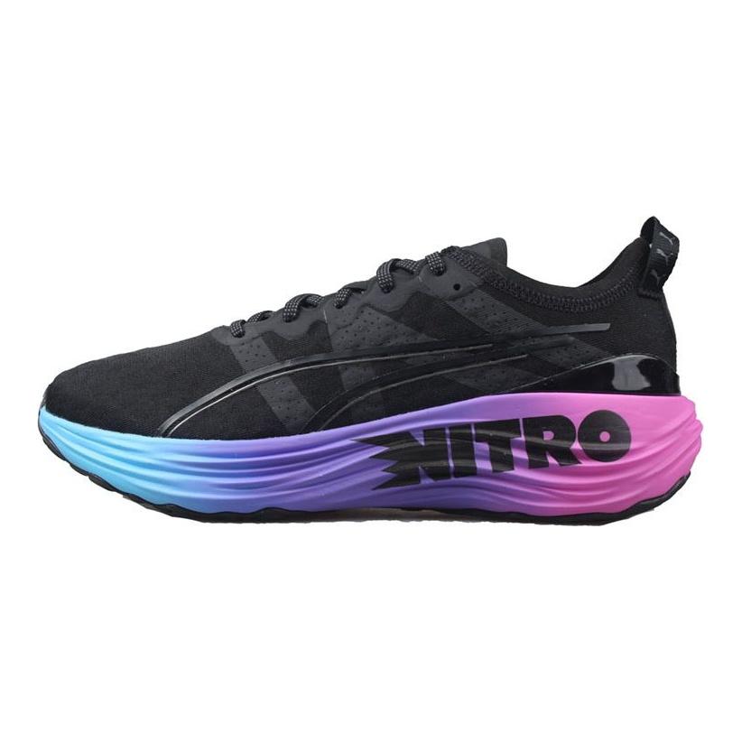 Puma ForeverRun Nitro Sunset - Мужские кроссовки черные Luminous-Blue Electric-Orchid 380007-01
