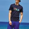 Fila Logo Trendy Fashion Pullover Round Neck Short Sleeve T-Shirt Men Tops Legendary-Blue F51M228175FNV