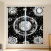 2 шт., Комплект штор «Галактика и Созвездия», Шторы «Мандала Солнце и Луна» для спальни, Готические Бохо оконные шторы