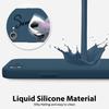 Coque pour iPhone 17e, Protection Silicone Liquide Ultra Slim Souple Mat Bleu Marine