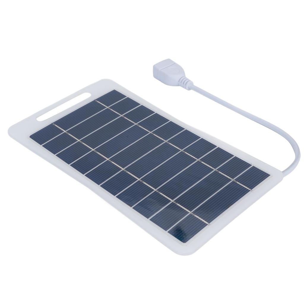 Portable Solar Panel Monocrystalline Silicon USB Solar Charging Panel for Outdoor RV Camping Hiking
