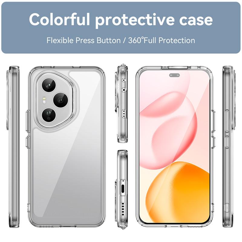Для Honor 400 Pro Global Чехол Honor 400 Honor 400 Pro Global Обложка Funda Противоударный Прозрачный ПК + Силиконовый Защитный Чехол для Телефона