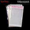 Gifts Cellophane OPP Jewelry  Self Adhesive Pocket Transparent Package Seal Pouch Plastic Candy Bag