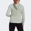 Adidas Essentials Letter Logo Print Hoodie Women Hoodie Green HK9662