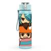 1PC Teen Girl Character Art 750ml Color Plastic Sports Water Bottle Leakproof Flip Straw Lid Suitable for Sports Office Home Use