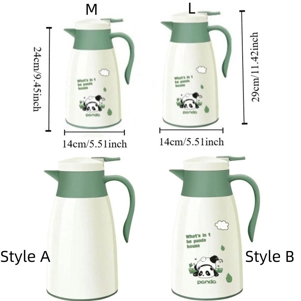 Термобутылка с защитой от протечек, стеклянная внутренняя колба, вакуумная колба, мультяшный утепленный чайник, для офиса