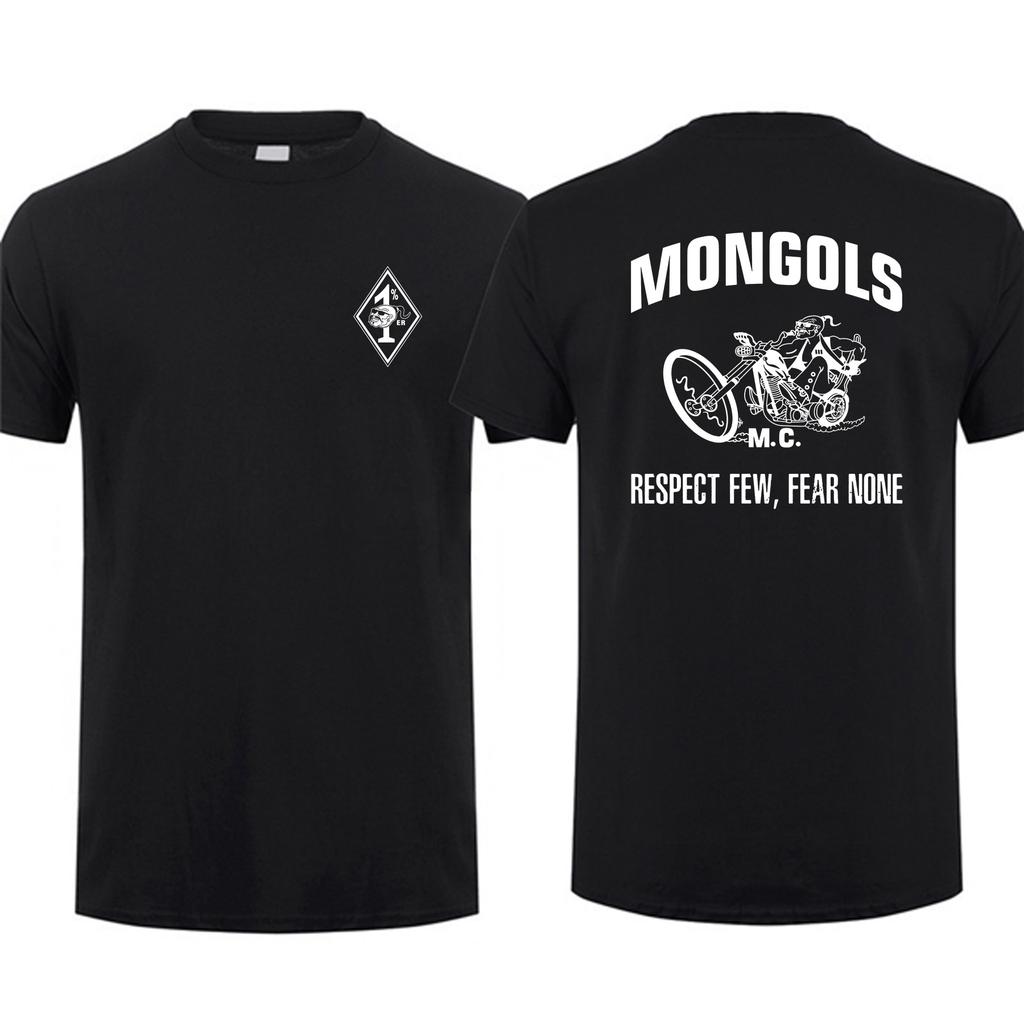 Удивительные футболки Мужская футболка свободного покроя Essential Mongols Logo Motorcycle Union Футболка Мужские футболки Графический уличный стиль