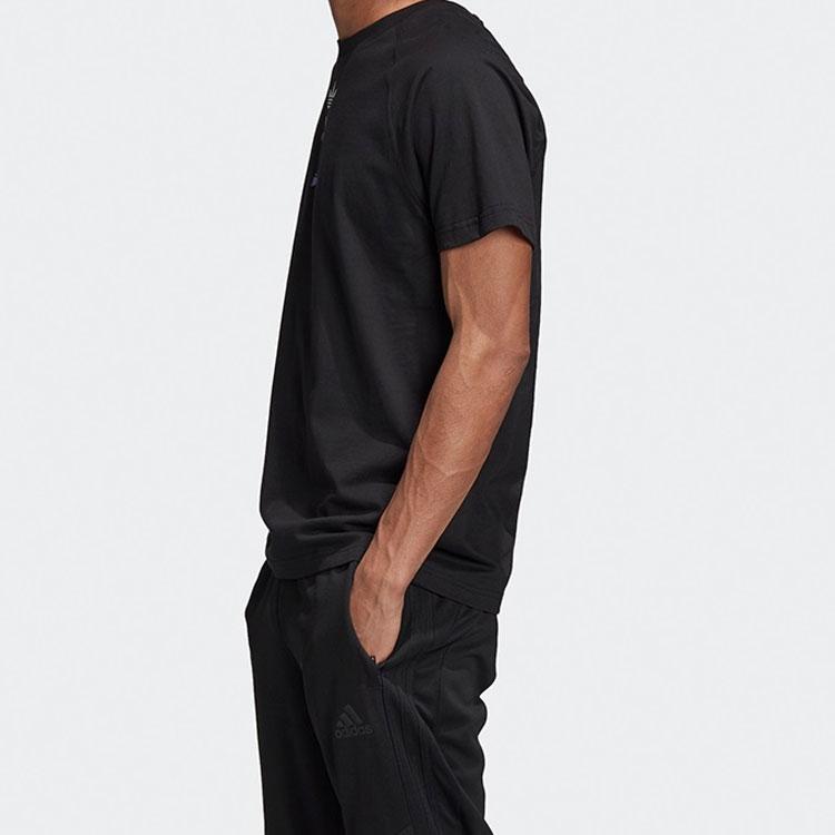 adidas Футболка с коротким рукавом Originals Trefoil Zeno, мужская, черная FS7329