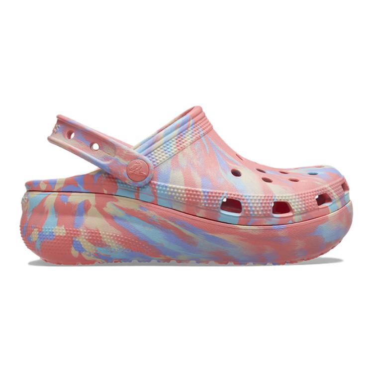 Crocs Детские тапочки с мраморным узором Детские тапочки Гуава-розовые 207837-6VU