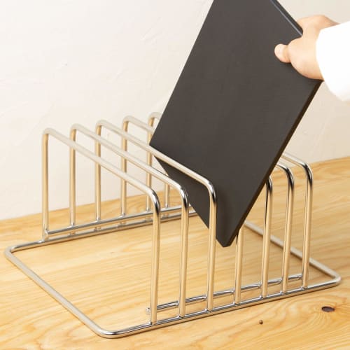 Endo Shoji Commercial Cutting Board Stand, Horizontal, MY-6, Stainless Steel, Made In Japan, AMN56