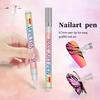 Nail Art Pen Set DIY Plastic Paint Markers for Gel Nails 0.7mm Tip Doodle Drawing Pens Gift for Beginners And Professionals