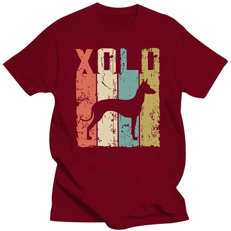 Канадская лысая кошка сфинкс футболки ксоло ксолоитцкуинтли мексиканская собака винтаж персонализированные мужские футболки смешные футболки одежда