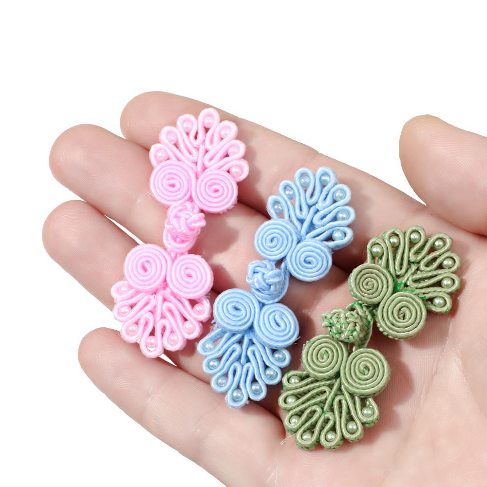 5Pcs Classic Gift Box DIY Cheongsam Buttons Knot Fastener Chinese Knot Button Tang Suit
