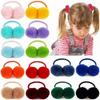 Double Fur Ball Hair Rope Set High Elasticity Hair Bands New Hair Scrunchies  For Kids Girls