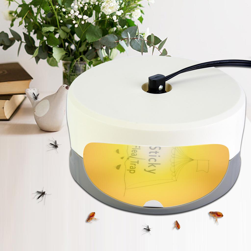 Электрическая липкая лампа-убийца блох, нетоксичная ловушка для вредителей, бытовая ловушка для мух