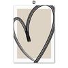 Minimalism Line Girl Heart Geometric Abstract Wall Art Canvas Painting Living Room Decoration Posters And Prints Wall Pictures