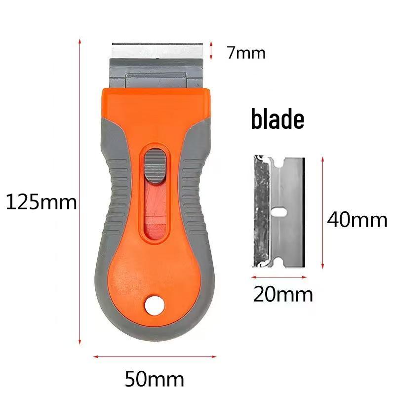 Multi-Functional Retractable Scraper with Metal Blade for Phone Screen Cleaning and Grout Cutting