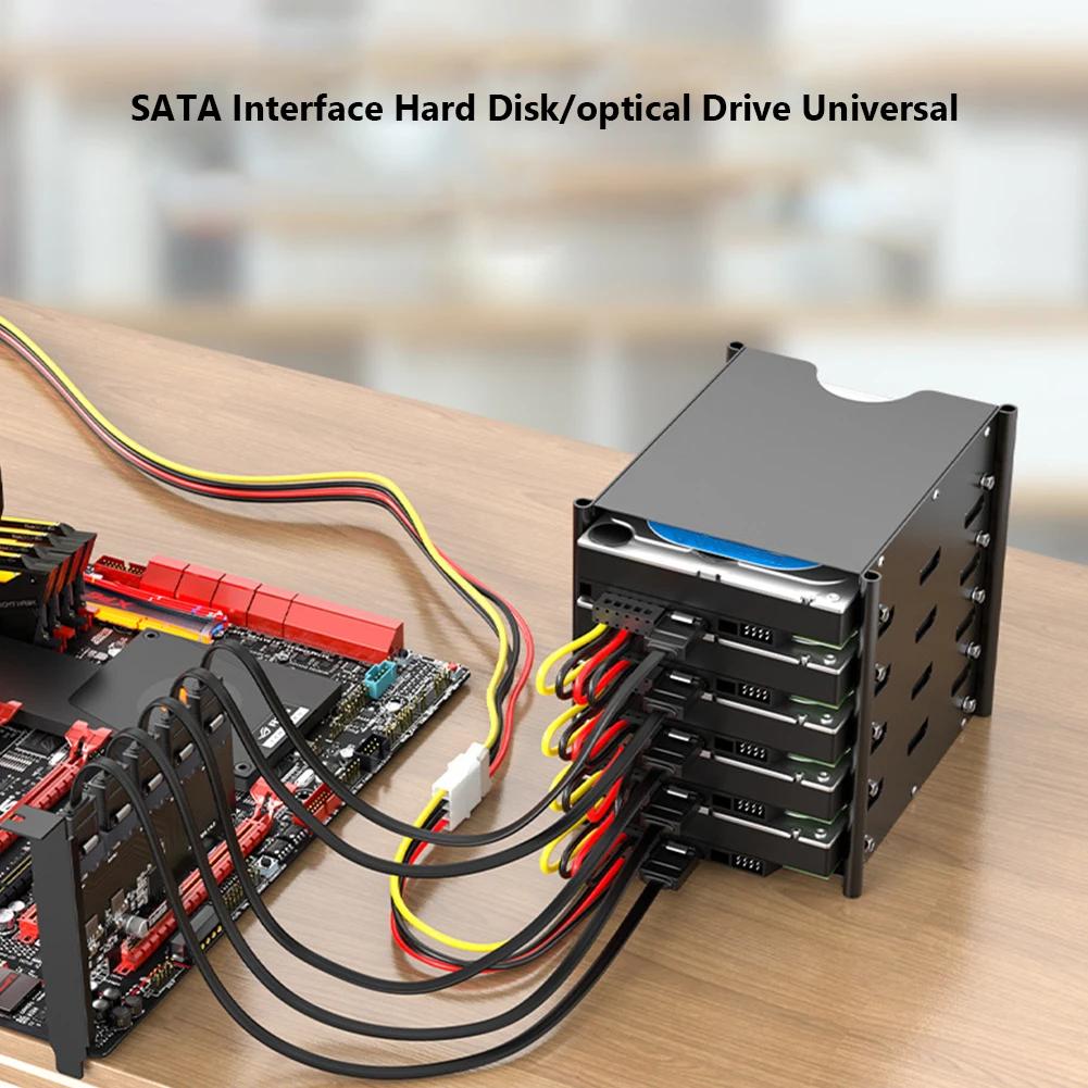 SATA 3.5/2.5 дюйма 1 на 5 SATA Разветвитель Питания Жесткого Диска Кабель 18AWG SATA Кабель Питания Серверный DIY Разветвитель