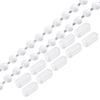 Ball Chain Cord, 4mm X 9m, Pull Roller Chain Extension with 10 Connector Clips for Blinds, Ball Pearl Curtains, Roller Shades, 1 Set
