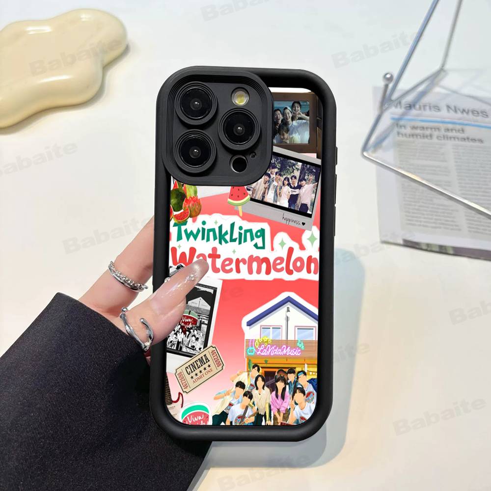 Koear Viva La Vida Блестящий арбуз Чехол для телефона для iPhone 17 16 15 13 11 12 14 Pro Max Plus Силиконовый чехол-оболочка