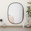 VidaXL Wall Mirror Makeup Vanity Cosmetic Bedroom Decoration Bathroom Living Room Interior Black 348222
