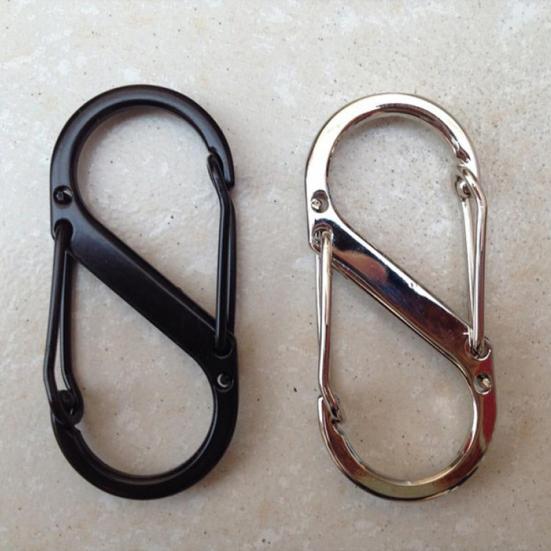 8 Shape Buckle Keychain Outdoor Camping Climbing Fast Hanging Hook Latch Hooks