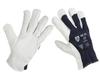 Goatskin Work Gloves, 9, Navy Blue