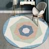 Nordic Round Carpets for Living Room Decoration Teenager Bedroom Decor Rugs Home Sofa Carpet Nonslip Area Rug Washable Floor Mat