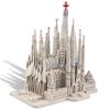 Piececool 3D Puzzle Sagrada Familia Знаменитое архитектурное здание Металлическая нано-головоломка 3D-головоломка из металла Требуется сборка Клей не требуется 6