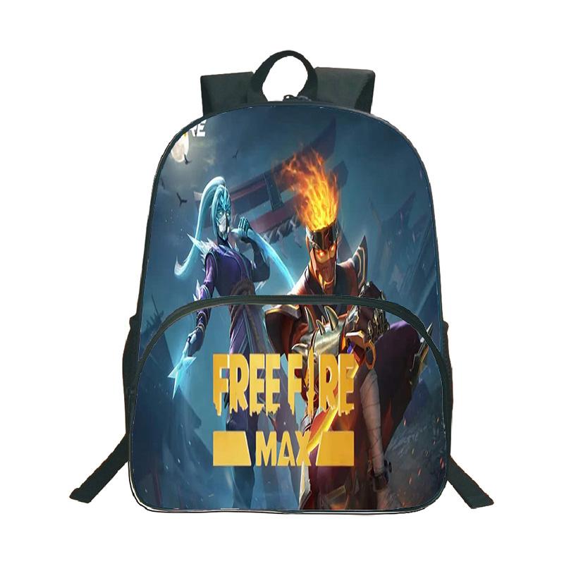 Shooting Game Free Fire 3D Print Backpack Boy Girl Casual Schoolbag Student Waterproof Knapsack Cartoon Pattern Backpacks