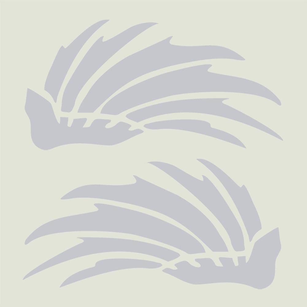 2 шт. Креативные наклейки на шлем с изображением крыльев и перьев, съемные виниловые светоотражающие наклейки для украшения мотоцикла и электровелосипеда.