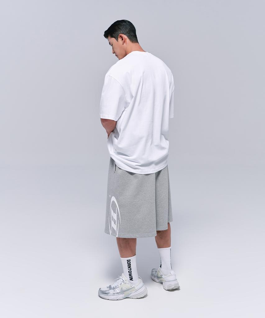 BORN TO WIN Symbol B Logo T-Shirts [White]