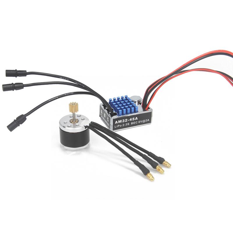 2322 2600KV Outrunner Brushless Motor AM32 45A ESC Original SM3.0/T Plug for MN82 MN168 MN78 MN99S Upgrade Accessories Parts