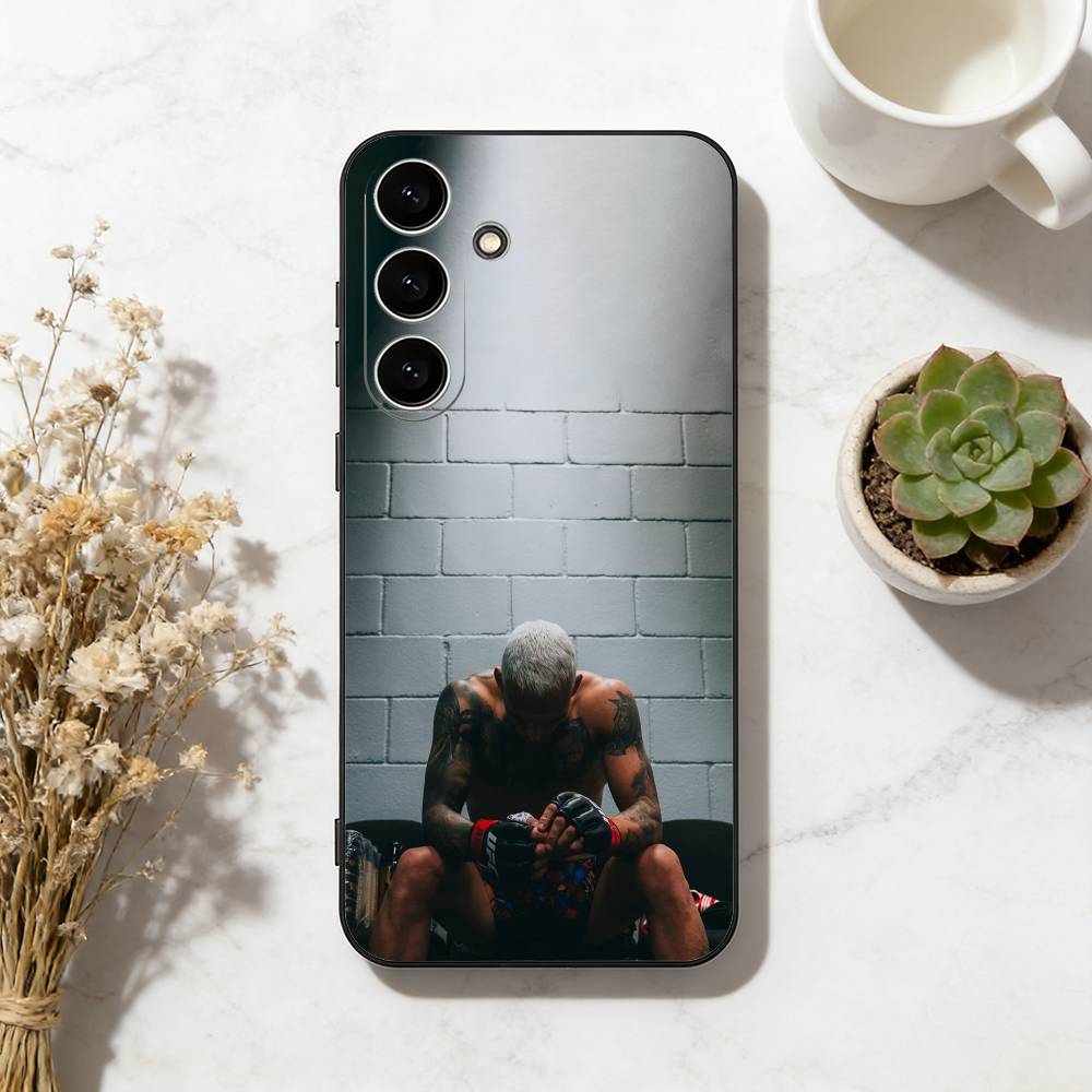 Чехол для телефона U-Ufc Charles Oliveira для Samsung Galaxy A73, A72, A71, A70, A53, A52, A51, Другие Мягкий Черный Чехол