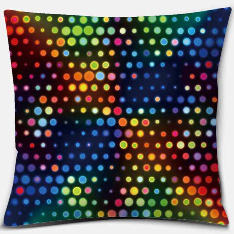 Квадратная наволочка с радужным принтом, украшение для дома, автомобильный чехол для дивана, 45 см * 45 см