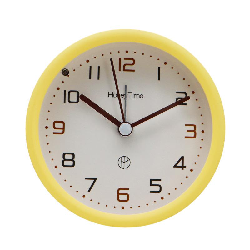 Simple Nordic alarm clock Students use cute children's bedside clocks to learn clocks, silent desks with lights, small table clocks