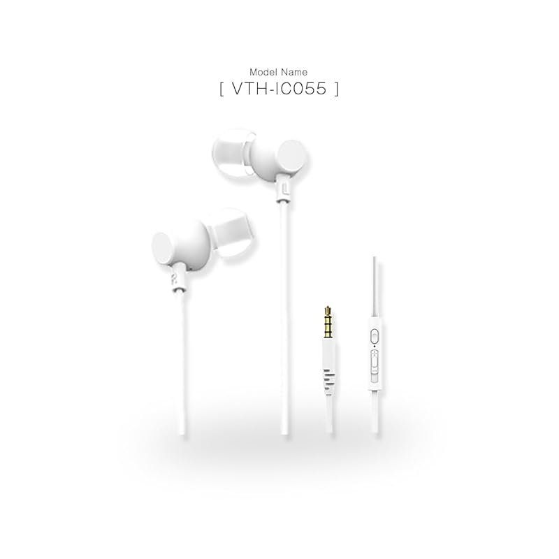 Volume adjustment For calls with microphone inner earphones VTH-IC055 (white)