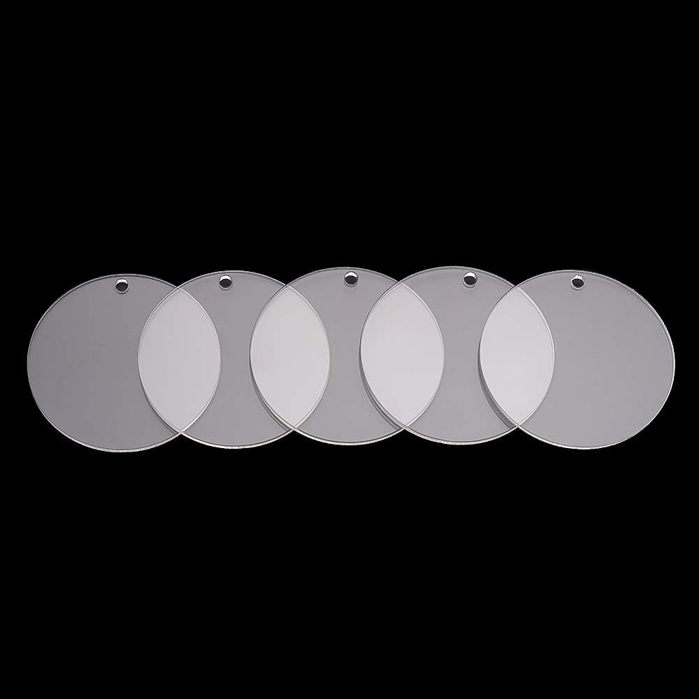 2 Inch Acrylic Blank Keychain Acrylic Clear Circle Discs Circles Keychain Blanks Discs Keyrings