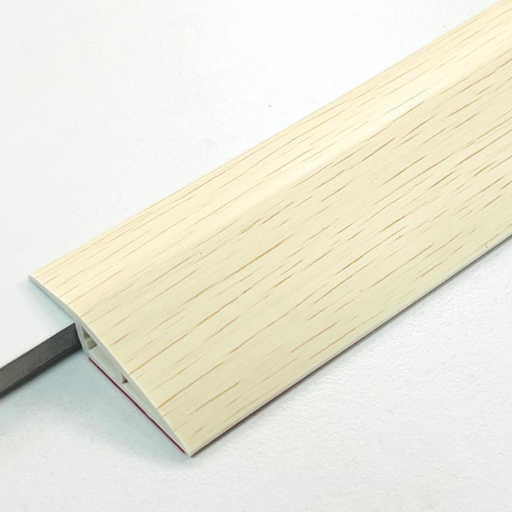 Durable Carpet to Tile Floor Transition Strip Wear-resistant Self Adhesive Edging Trim PVC 100cm Doorway Divider Strip Household