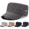 Summer Quick-Drying Flat-Top Hat Men'S Outdoor Cool And Breathable Sports Hat Curved Brim Adjustable Mesh Sun Hat