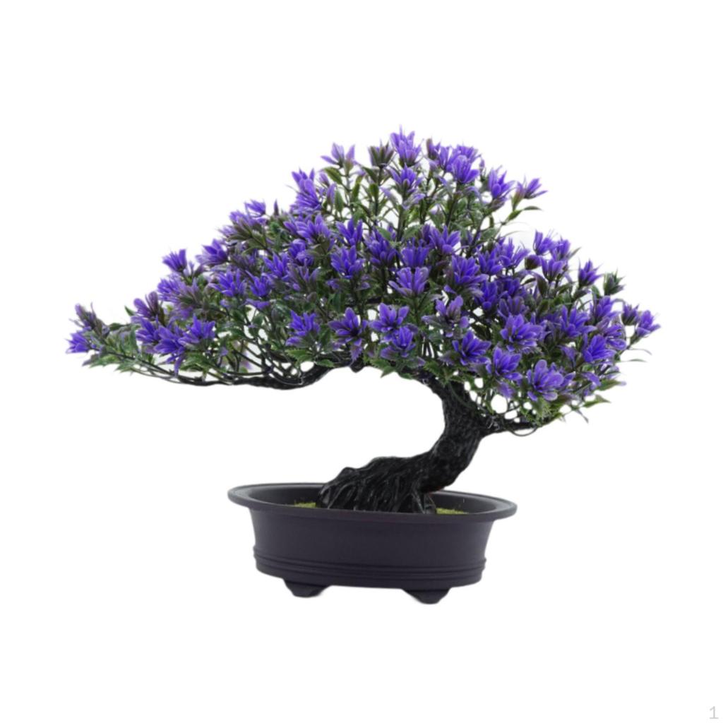 Artificial Bonsai Tree As Decorative Piece, Realistic Faux Plant for Windowsill And Office