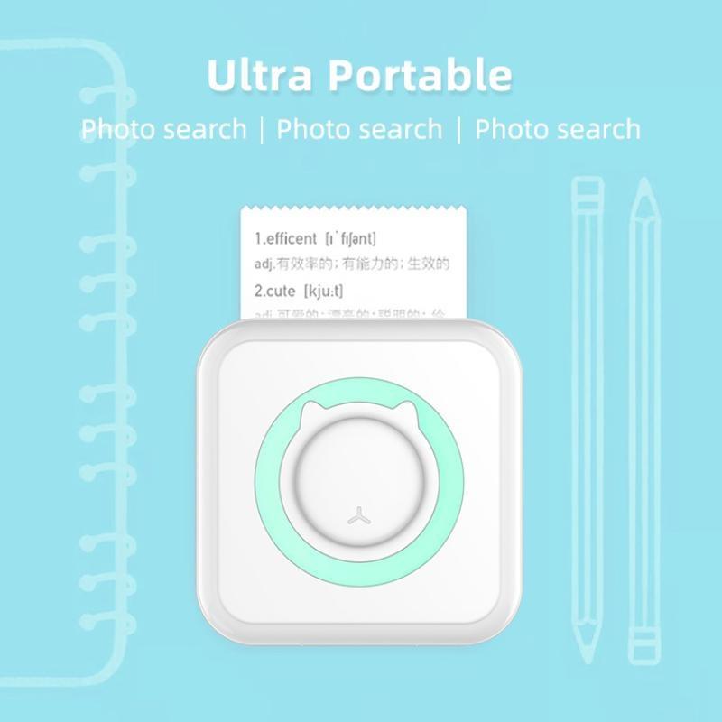 Портативный мини-термопринтер, 1 шт., карманный студенческий мини-принтер с USB-кабелем Imprimante