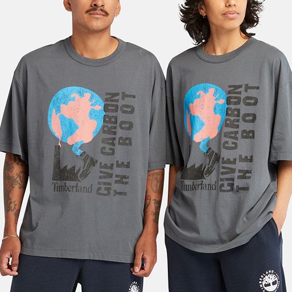 Timberland T Shirt Unisex Rock Cyan A6QAH-DH3