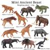 Oenux Доисторические люди Сцена жизни Эволюция человека Дикий саблезубый тигр Мамонт Модель животного Коллекция фигурок Игрушка