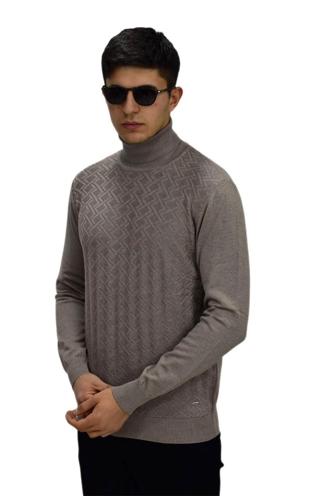 Men's Plus Size Plus Size Sweater Men's Sports Turtleneck Sweater R22507 Bgl-St03177