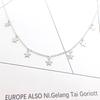 Women Simple Tassel Star Pendant Choker Necklace Vintage Antique Bohemian Girl Gift Accessories Fashion Jewelry