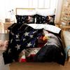 3D Принт Американский Флаг Модный Постельный Комплект Двуспальный Полуторный Кинг Пододеяльник Одеяло Наволочка Мальчики Девочки Взрослые Спальня